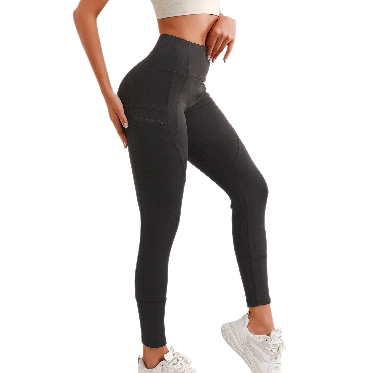 ZELRYN Sculpt Stealth Utility Zipper Leggings (view 4)